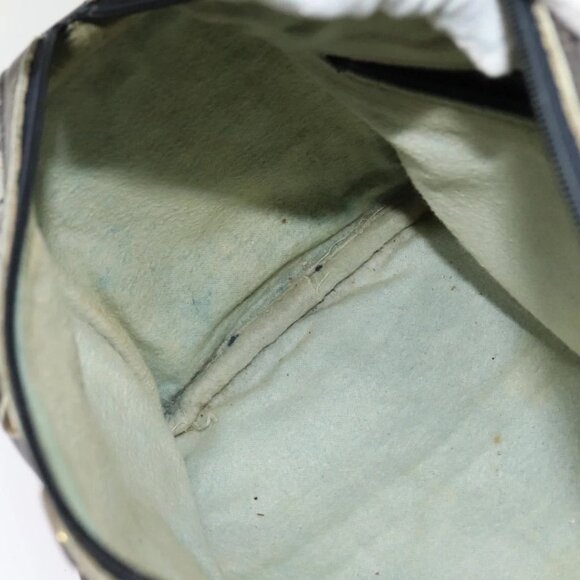 GUCCI GG Supreme Sherry Line Boston Bag PVC Navy Gold 24 012 3842 Auth 133308 - Picture 13 of 16